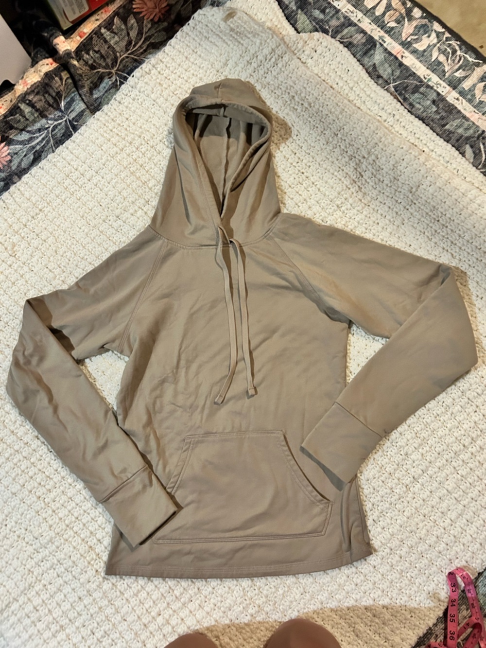 New York Laundry Light Brown Hooded Pullover